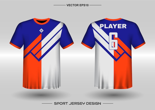 Ontwerpsjabloon voor sporttrui voor voetbalteam