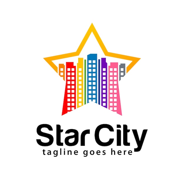 Ontwerpsjabloon voor Star City-logo