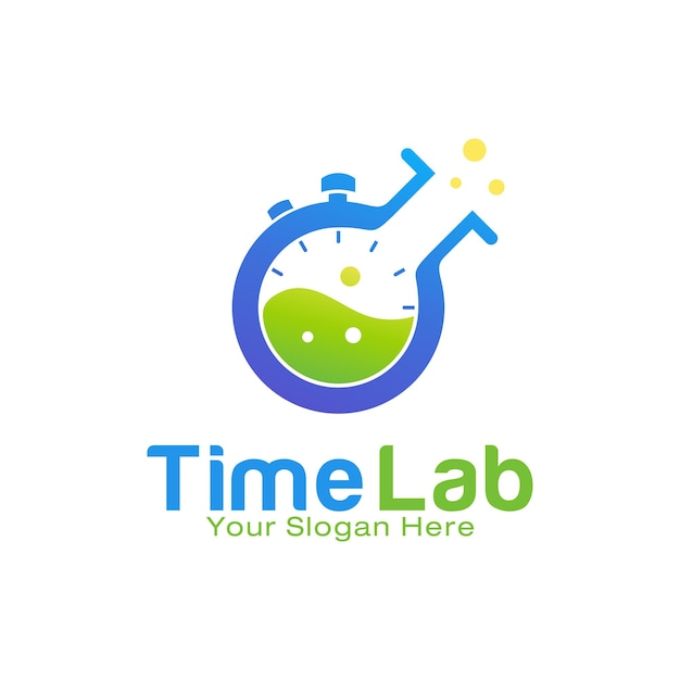 Ontwerpsjabloon voor time lab-logo