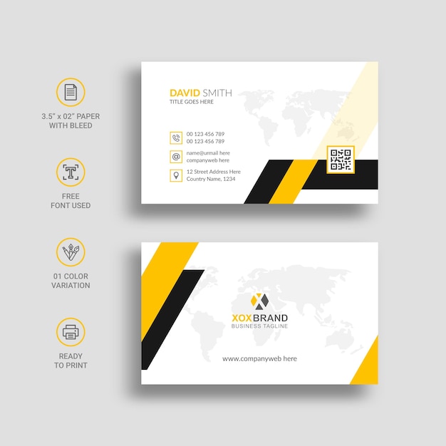 ontwerpsjabloon voor visitekaartjes