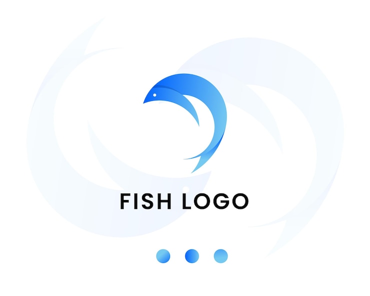 Vector ontwerpsjabloon voor vislogo