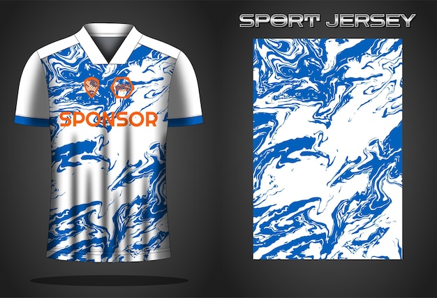 Ontwerpsjabloon voor voetbaltrui sportshirt