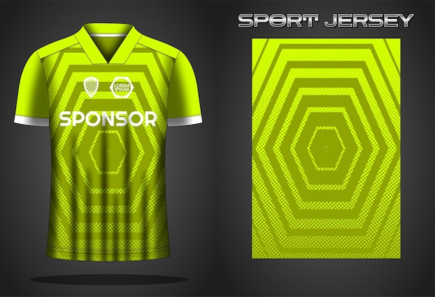 Ontwerpsjabloon voor voetbaltrui sportshirt