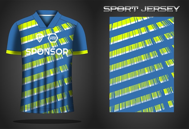 Ontwerpsjabloon voor voetbaltrui sportshirt