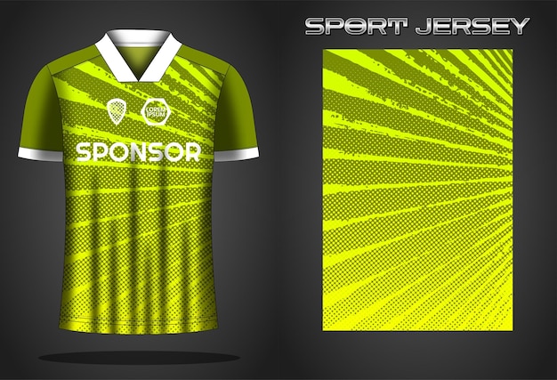 Ontwerpsjabloon voor voetbaltrui sportshirt