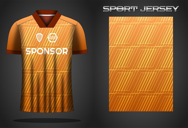 Ontwerpsjabloon voor voetbaltrui sportshirt