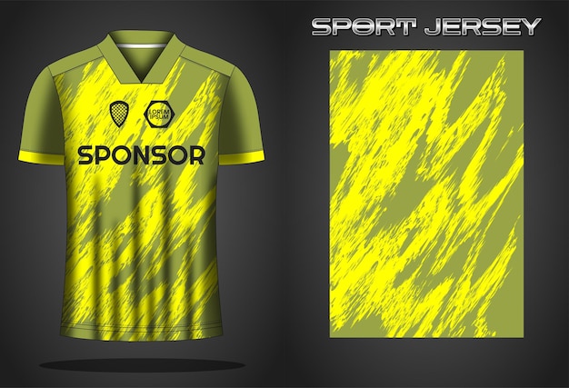 Ontwerpsjabloon voor voetbaltrui sportshirt