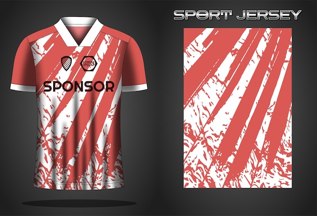 Ontwerpsjabloon voor voetbaltrui sportshirt