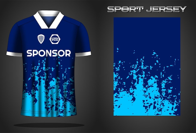 Ontwerpsjabloon voor voetbaltrui sportshirt