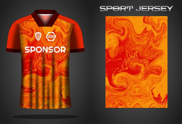 Ontwerpsjabloon voor voetbaltrui sportshirt