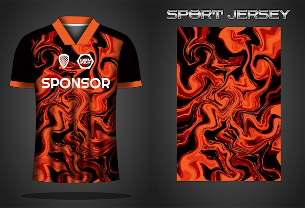 Ontwerpsjabloon voor voetbaltrui sportshirt