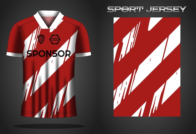 Ontwerpsjabloon voor voetbaltrui sportshirt