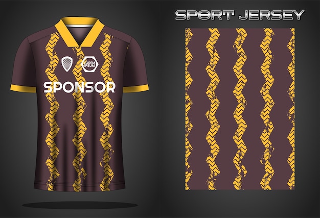 Ontwerpsjabloon voor voetbaltrui sportshirt