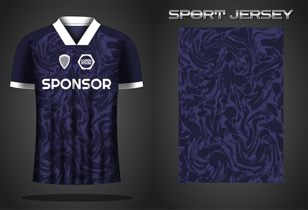 Ontwerpsjabloon voor voetbaltrui sportshirt