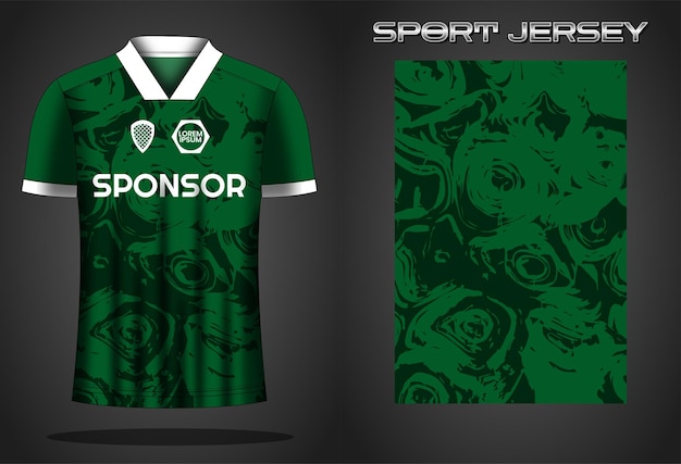 Ontwerpsjabloon voor voetbaltrui sportshirt