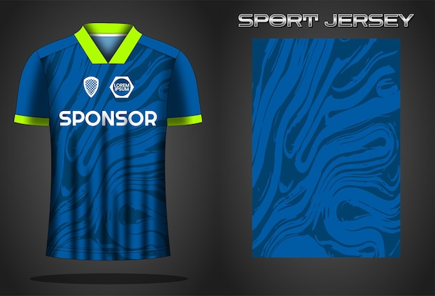 Ontwerpsjabloon voor voetbaltrui sportshirt