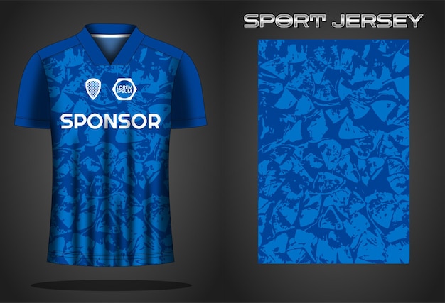 Ontwerpsjabloon voor voetbaltrui sportshirt