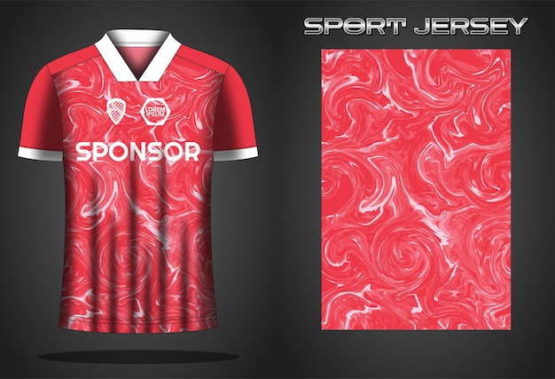 Ontwerpsjabloon voor voetbaltrui sportshirt