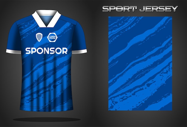 Ontwerpsjabloon voor voetbaltrui sportshirt