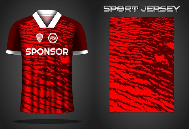 Ontwerpsjabloon voor voetbaltrui sportshirt