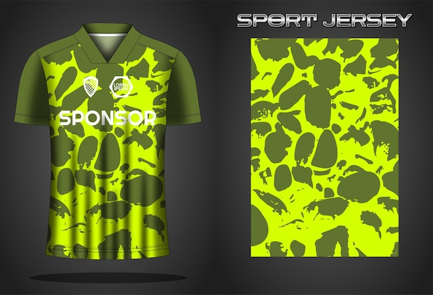 Ontwerpsjabloon voor voetbaltrui sportshirt