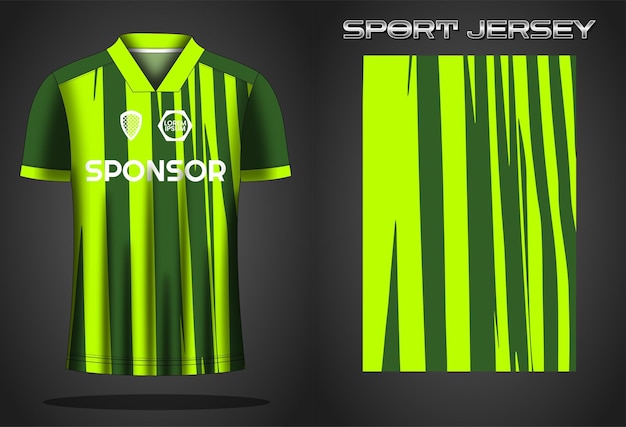 Ontwerpsjabloon voor voetbaltrui sportshirt