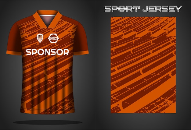 Ontwerpsjabloon voor voetbaltrui sportshirt