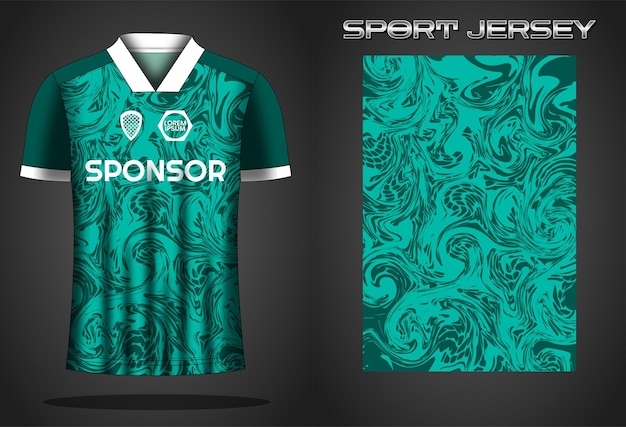 Ontwerpsjabloon voor voetbaltrui sportshirt