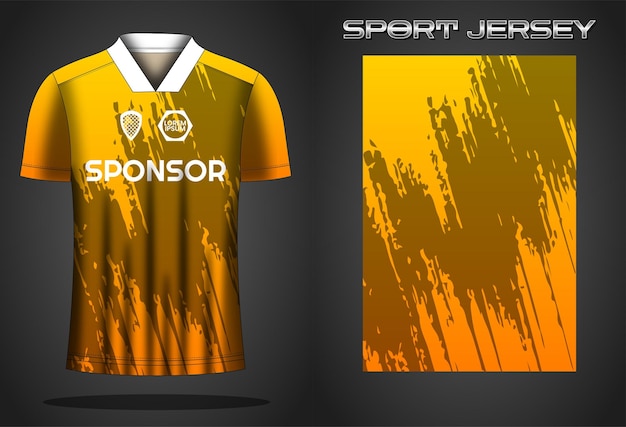 Ontwerpsjabloon voor voetbaltrui sportshirt