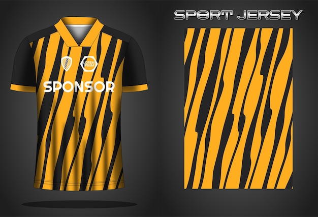 Ontwerpsjabloon voor voetbaltrui sportshirt