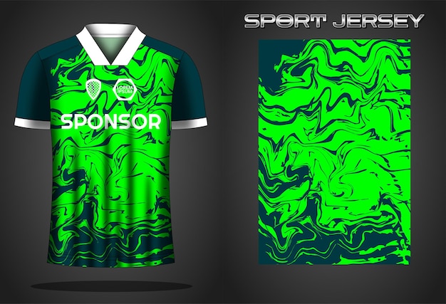 Ontwerpsjabloon voor voetbaltrui sportshirt