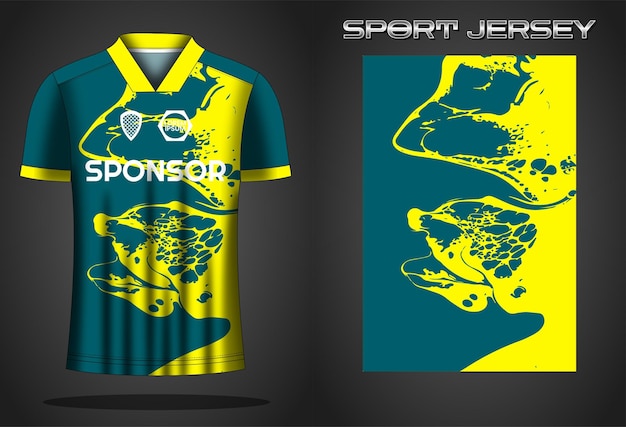 Ontwerpsjabloon voor voetbaltrui sportshirt