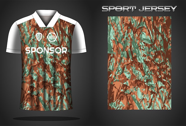 Ontwerpsjabloon voor voetbaltrui sportshirt