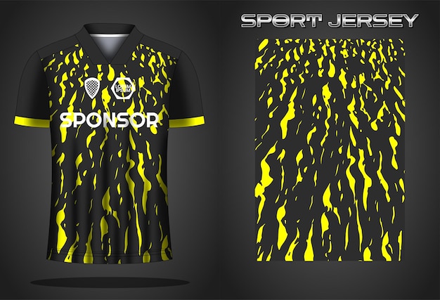 Ontwerpsjabloon voor voetbaltrui sportshirt