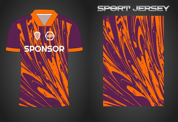 Ontwerpsjabloon voor voetbaltrui sportshirt