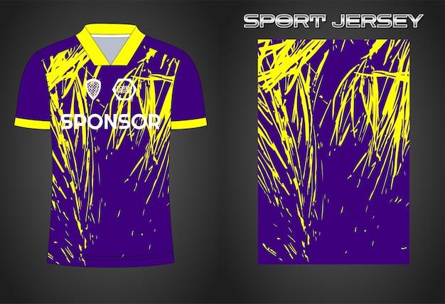 Ontwerpsjabloon voor voetbaltrui sportshirt