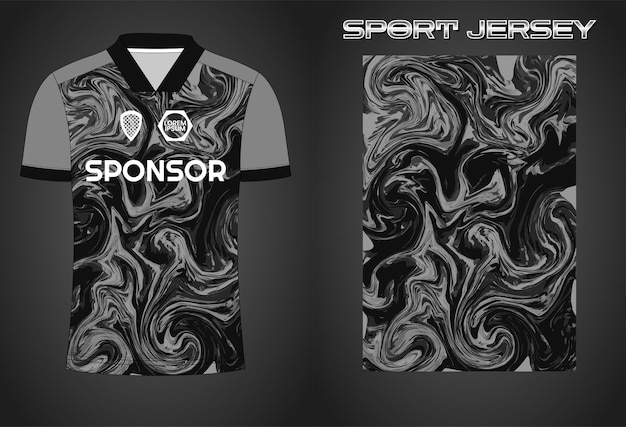 Ontwerpsjabloon voor voetbaltrui sportshirt