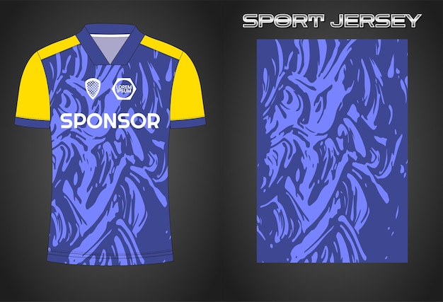 Ontwerpsjabloon voor voetbaltrui sportshirt