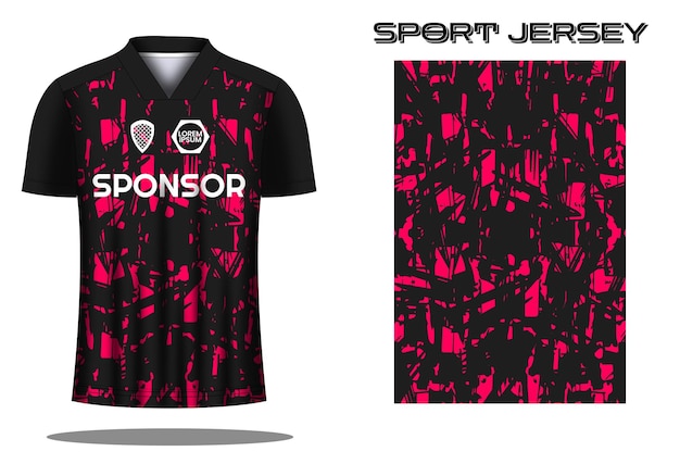 Ontwerpsjabloon voor voetbaltrui sportshirt