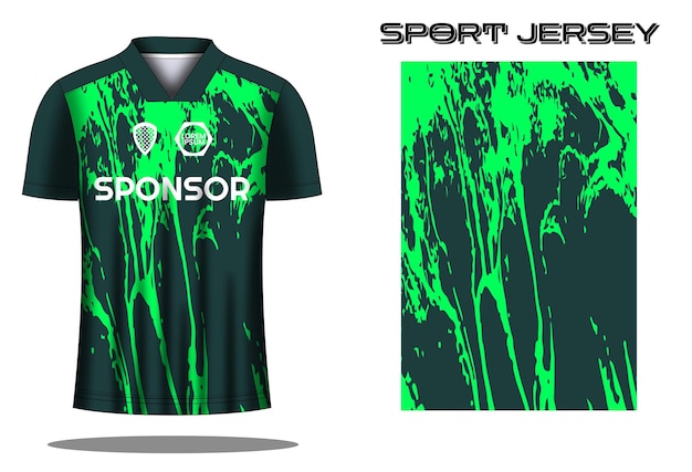 Ontwerpsjabloon voor voetbaltrui sportshirt