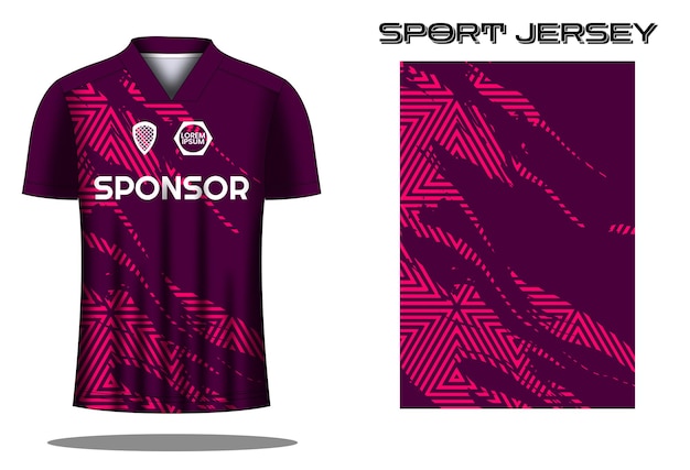 Ontwerpsjabloon voor voetbaltrui sportshirt