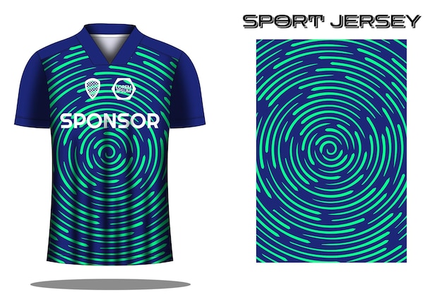 Ontwerpsjabloon voor voetbaltrui sportshirt