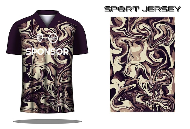 Ontwerpsjabloon voor voetbaltrui sportshirt