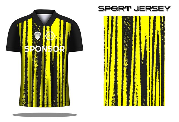 Ontwerpsjabloon voor voetbaltrui sportshirt