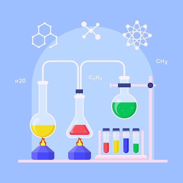 Vector ontwerpsjabloon voor wetenschap of laboratoriumlogo