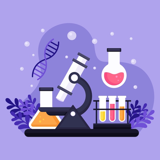 ontwerpsjabloon voor wetenschap of laboratoriumlogo