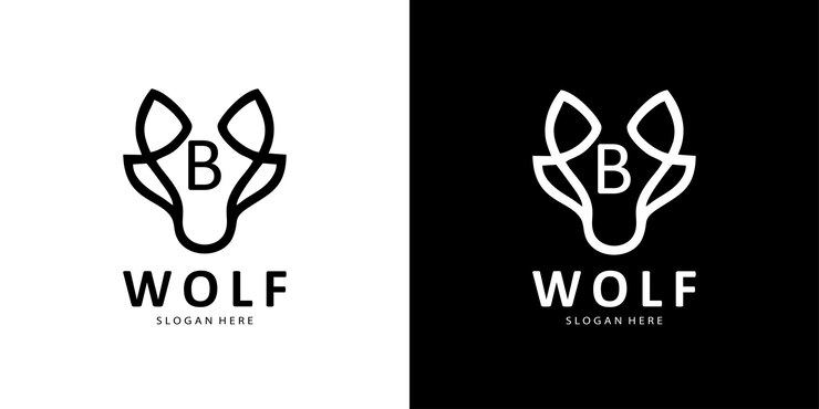 Ontwerpsjabloon voor Wolf-logo