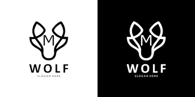 Ontwerpsjabloon voor Wolf-logo