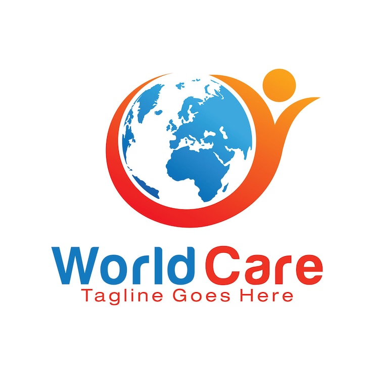 Ontwerpsjabloon voor World Care-logo