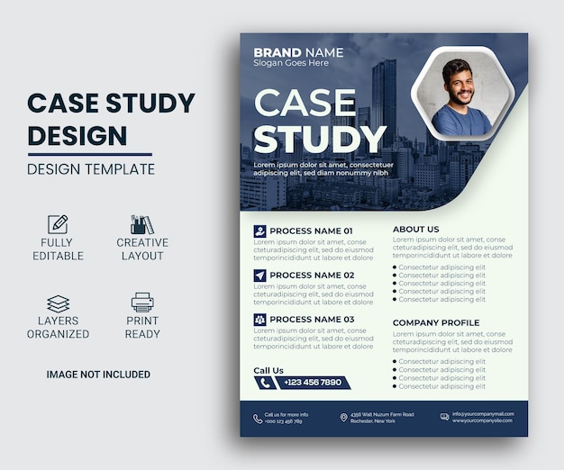 Ontwerpsjabloon voor zakelijke casestudy